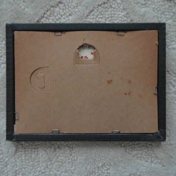 Cross Stitch Picture for Aunt Blessing Framed Vintage 5.5" x 7.75" Hearts - Picture 4 of 4